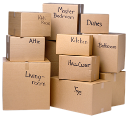 Very well labeled moving boxes